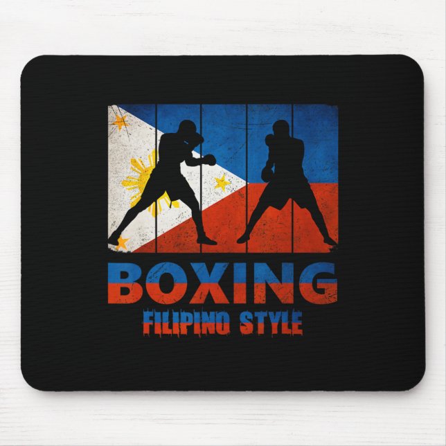 Mousepad Excelente Filipino Estilo de Vintage Boxing (Frente)