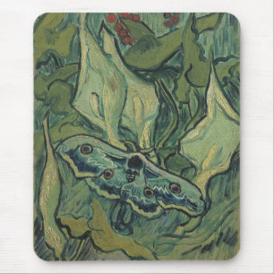 Mousepad Excelente Peacock Moth por Vincent van Gogh