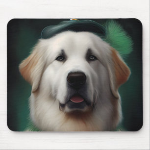 Mousepad Excelente Pirenéus Cachorro na Rua.