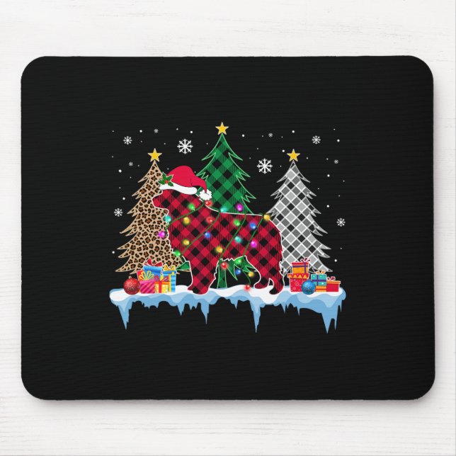 Mousepad Excelente Pirenéus Cachorros Árvore de Natal Diver (Frente)