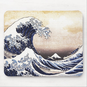 Mousepad Excelente Wave Off Kanagawa Japonês Woodblock Impr