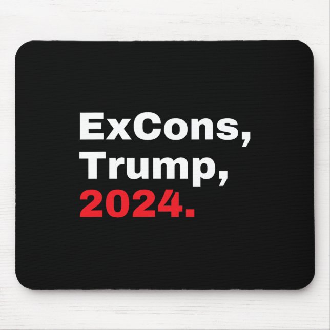 Mousepad Excons Trump 2024 Vance (Frente)