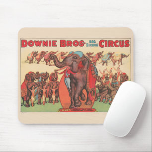 Mousepad Executando Elefantes Com Mulheres E Formadores.