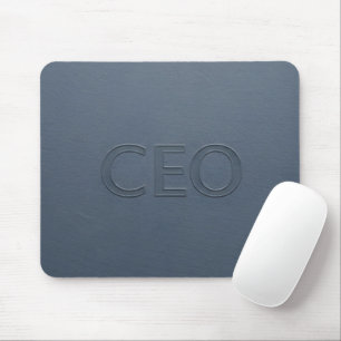 Mousepad Executivo Moderno CEO Pastilhas em Relevo Cinza
