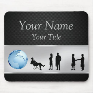 Mousepad Executivos do globo do mundo do escritório -