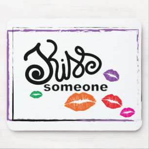 Mousepad Exemplo de BEIJOS Coloridos Whimsical
