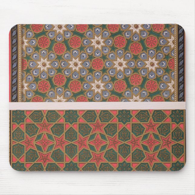 Mousepad Exemplos de decorações do teto, 'da arte árabe (Frente)