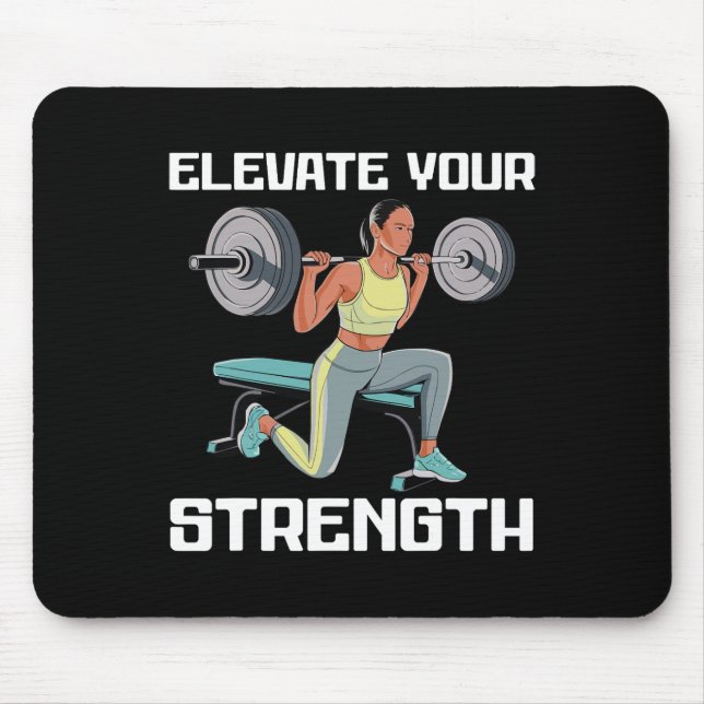 Mousepad Exercício de Agachamento Búlgaro Musculação Fitnes (Frente)