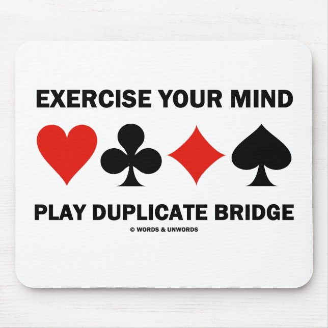 Mousepad Exercite sua ponte da duplicata do jogo da mente (Frente)