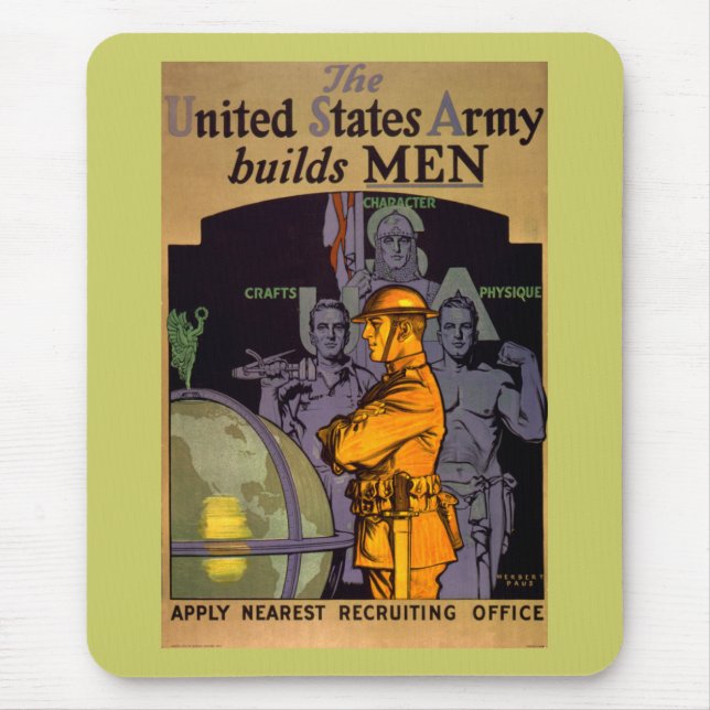 Mousepad Exército constrói homens (Frente)