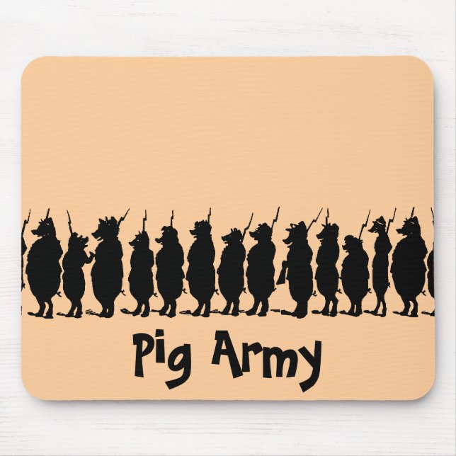 Mousepad Exército do porco (Frente)