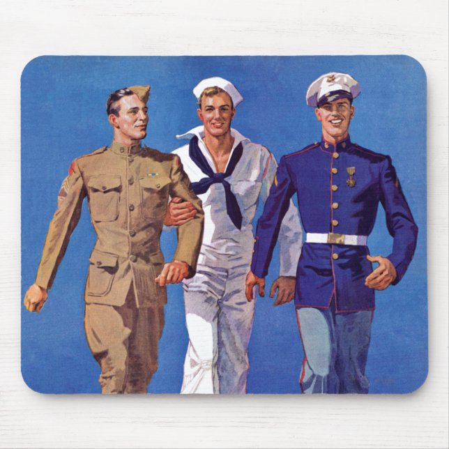 Mousepad Exército, marinho & fuzileiros navais (Frente)