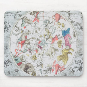 Mousepad Exibição celestial os sinais do zodíaco