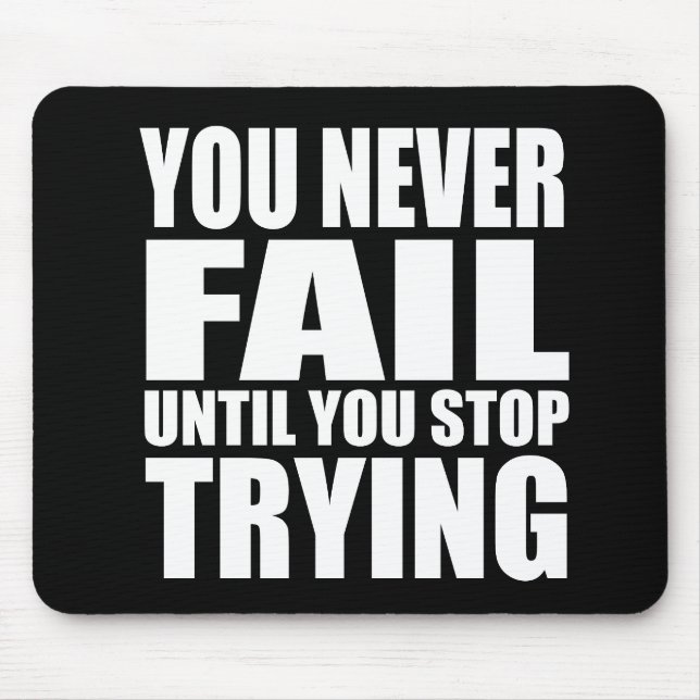 Mousepad Êxito na citação motivacional (Frente)