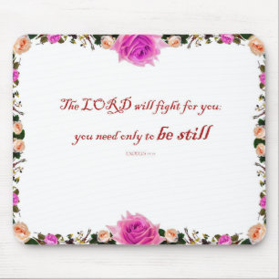 Mousepad Êxodo 14:14 O LORD lutará por você