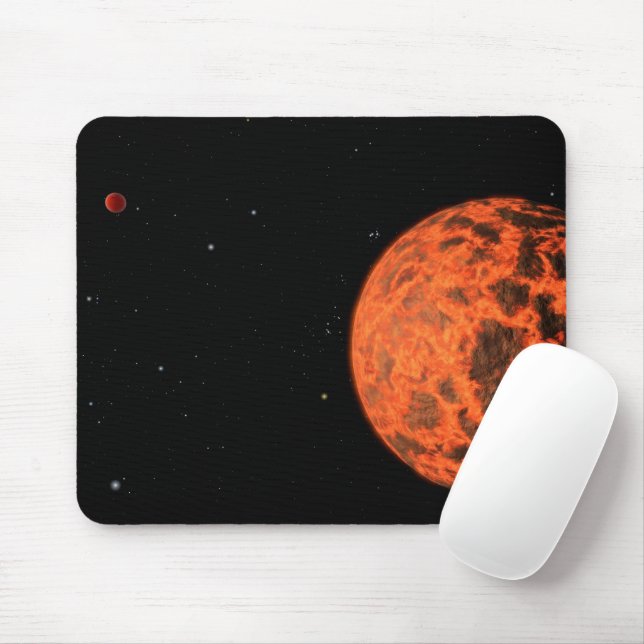 Mousepad Exoplaneta Ucf-1.01 Orbitando Uma Estrela Chamada  (Com mouse)