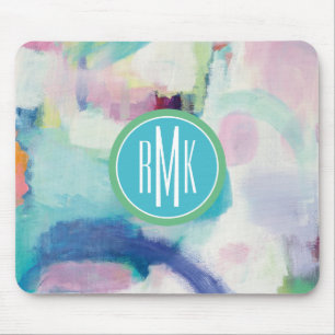 Mousepad Experimentação do monograma e brilhante pairos