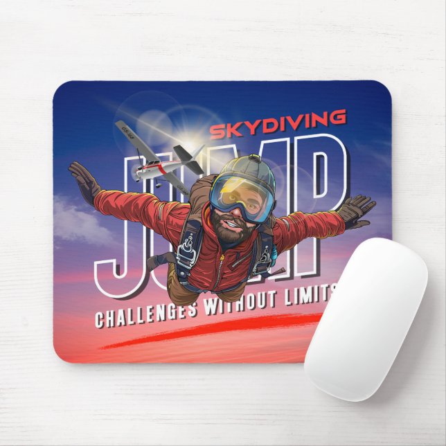 Mousepad Experimente a Liberdade Acima das Nuvens com Paraq (Com mouse)