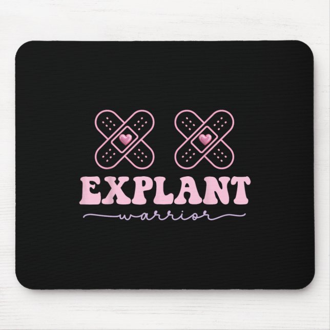 Mousepad Explantar Implante Mama Sensibilização para o Canc (Frente)