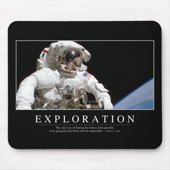 Mousepad Exploração: Cotação Inspiracional 2 (Frente)