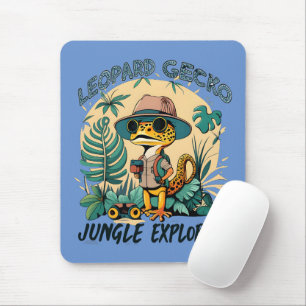 Mousepad Explorador Selvagem de Leopard Gecko: Aventura Sel
