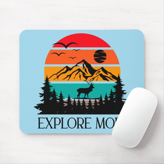 Mousepad Explore mais empreendimento de montanha no exterio (Com mouse)