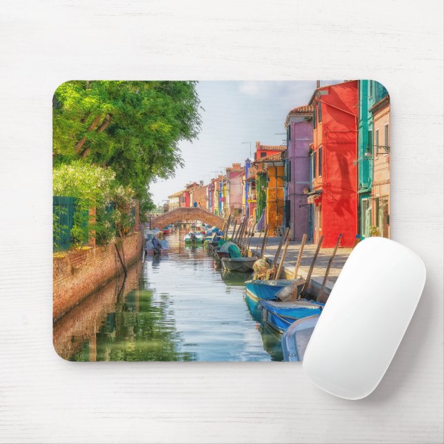 Mousepad Explore o Charme Vibrante de Burano (Com mouse)
