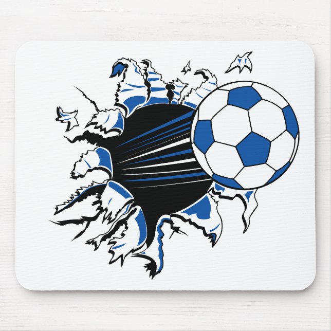 Mousepad Explosão da bola de futebol (Frente)