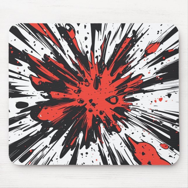 Mousepad Explosão de Pop de estilo cômico (7) (Frente)