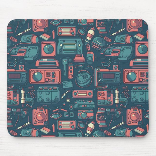 Mousepad Explosão do passado: tecnologia da anos 80 (Frente)