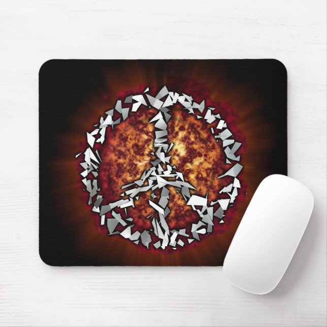 Mousepad Explosão do Sinal de Paz (Com mouse)