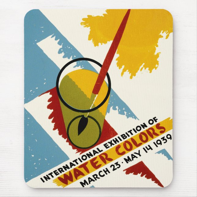 Mousepad Exposição Internacional de Cores de Água (Frente)