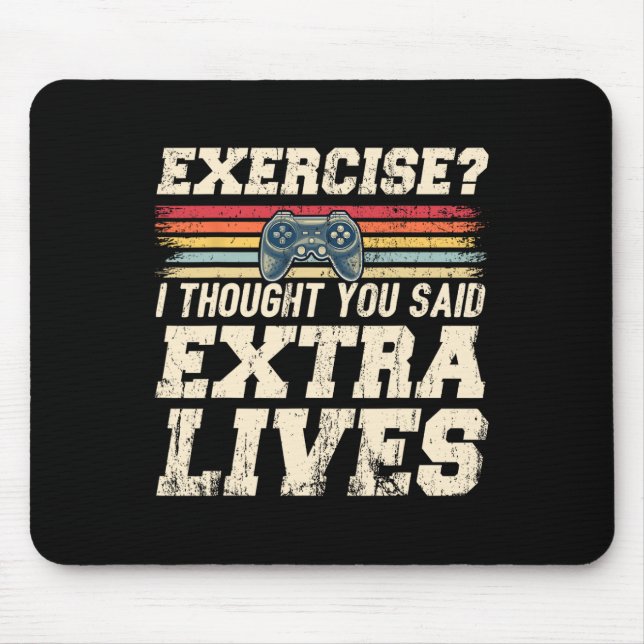 Mousepad Extra Vive Engraçado Jogo de Controlador de Vídeo (Frente)