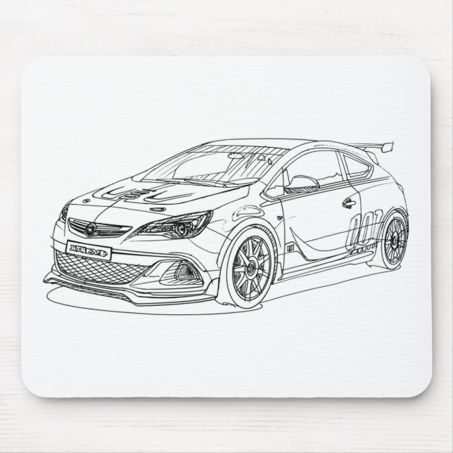 Mousepad Extremo 2015 de Opel AstraOPC (Frente)
