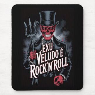 Mousepad Exu Veludo é Rock'N'Roll #1