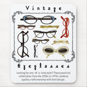 Mousepad Eyeglasses 01 do vintage