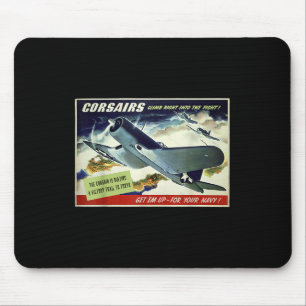 Mousepad F4u Corsair Us Warplane Guerra Propaganda Ww2 Post