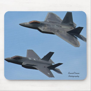 Mousepad F-35 e F-22 Jato de combate
