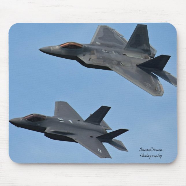 Mousepad F-35 e F-22 Jato de Combatente (Frente)