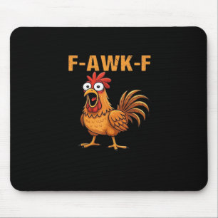 Mousepad F-Awk-F Galinha F-Caw-F Galo Engraçado Humor Meme
