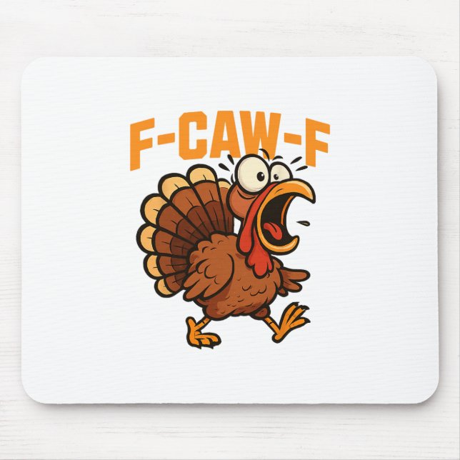Mousepad F-caw-f Citação engraçada de humor de frango Meme  (Frente)