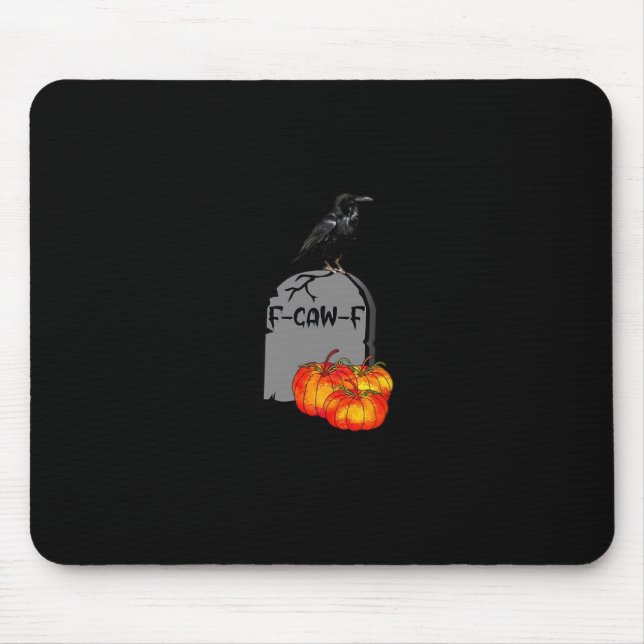 Mousepad F-Caw-F Corvo Clássico Retro Legal (Frente)