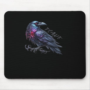 Mousepad F-Caw-F Corvo Estilo Clássico Retro
