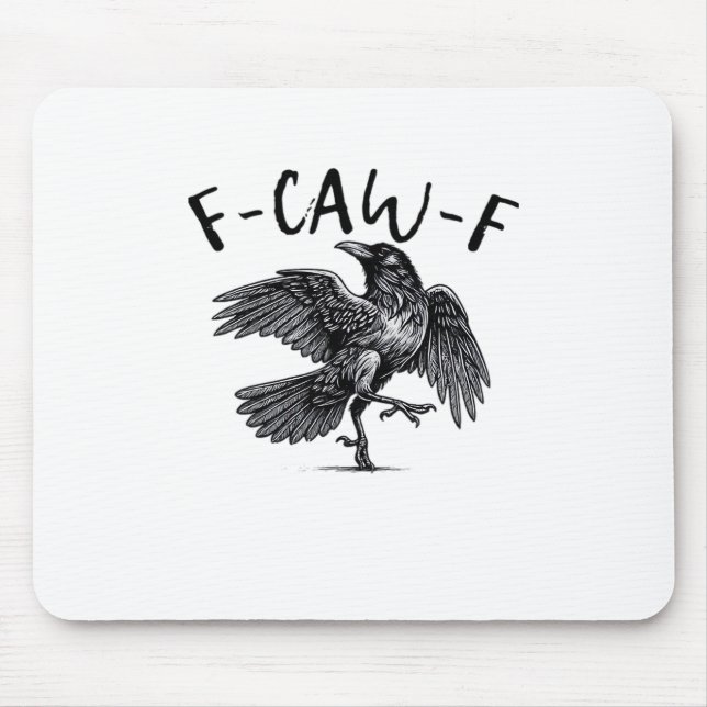 Mousepad F Caw F Estilo Clássico Retro (Frente)