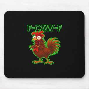 Mousepad F-Caw-F Frango Clássico Gráfico Retro