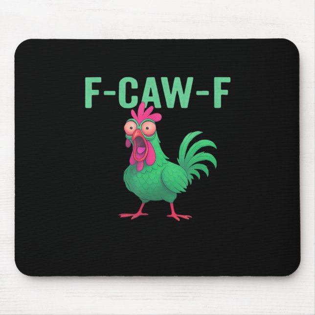 Mousepad F-Caw-F Frango Estilo Vintage (Frente)