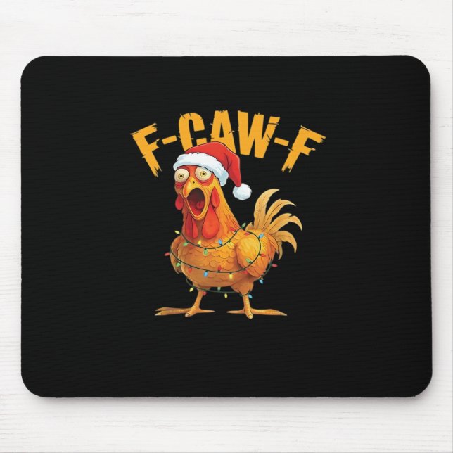 Mousepad F-Caw-F Frango Natal Essencial (Frente)