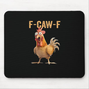 Mousepad F Caw F Humor de Frango Galo Meme Clássico