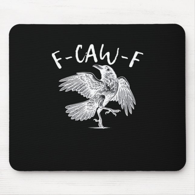 Mousepad F-Caw-F Raven Retro Clássico (Frente)