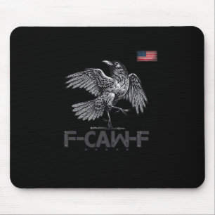 Mousepad F-Caw-F Vaca Pássaro Engraçado Bandeira Vintage EU